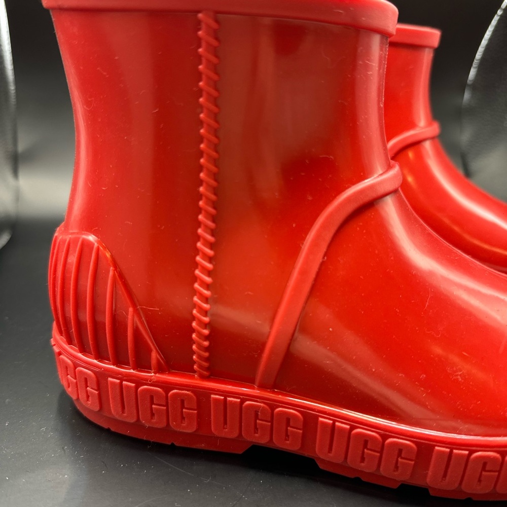 New KIDS SIZE 2 TAFFY Red UGG DRIZLITA TPE RAIN SNOW BOOTS 1130361K - Picture 3 of 11